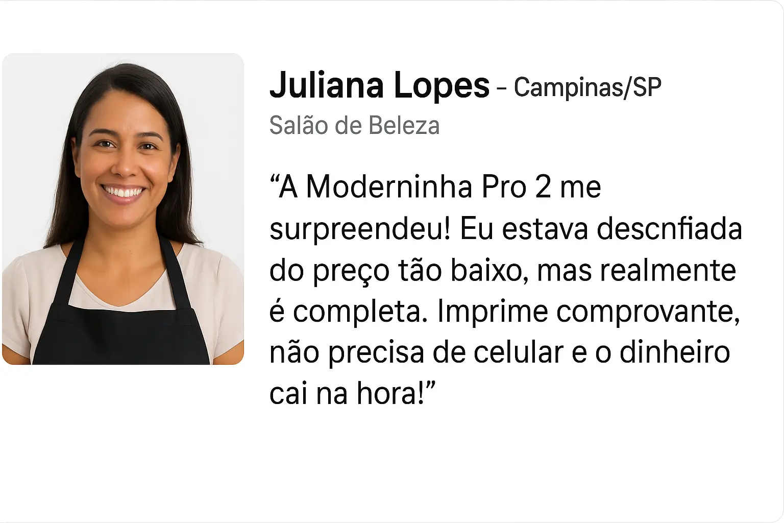 Depoimento cliente PagBank